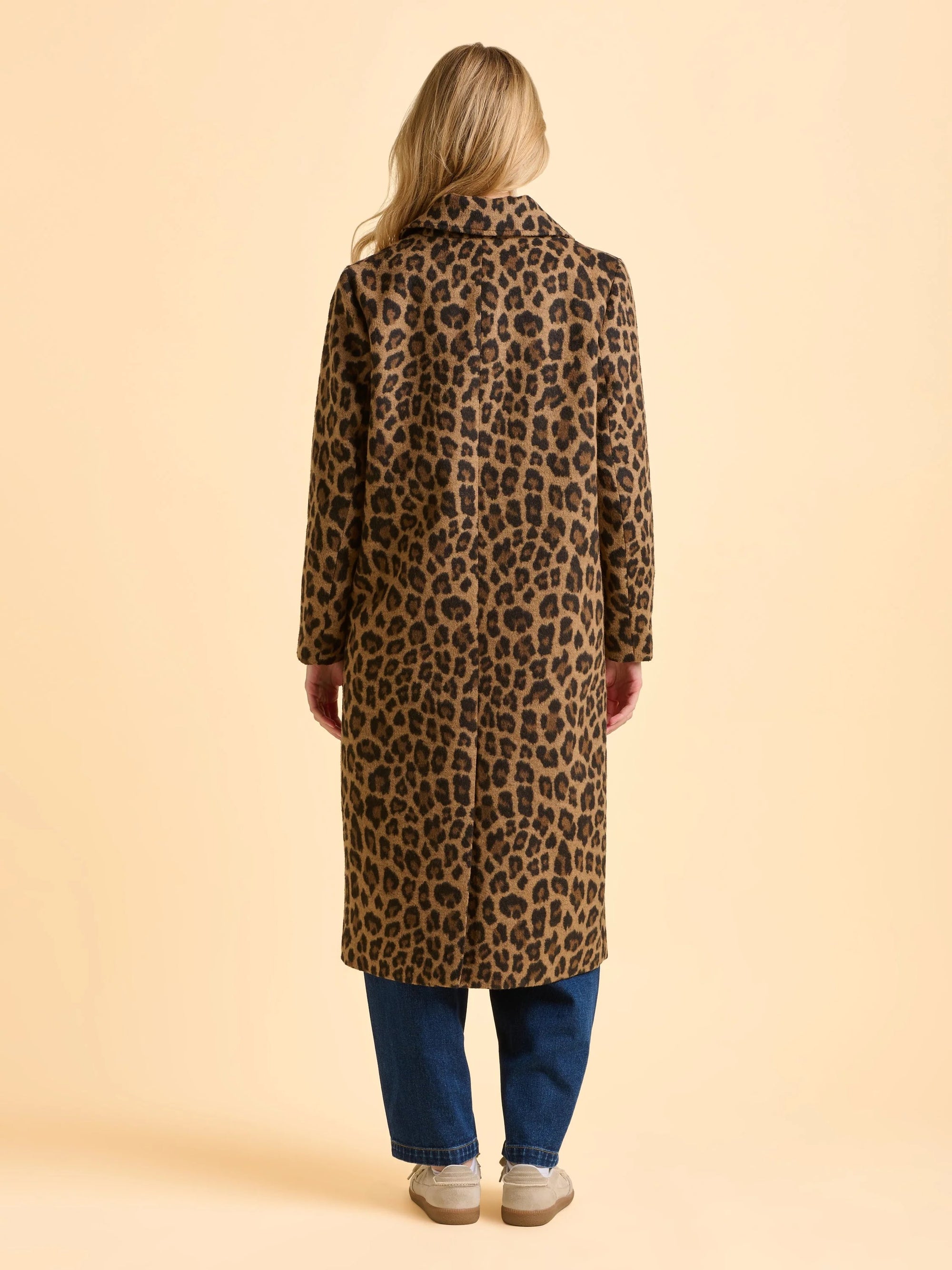 Brakeburn Twilight Leopard Print Long Jacket