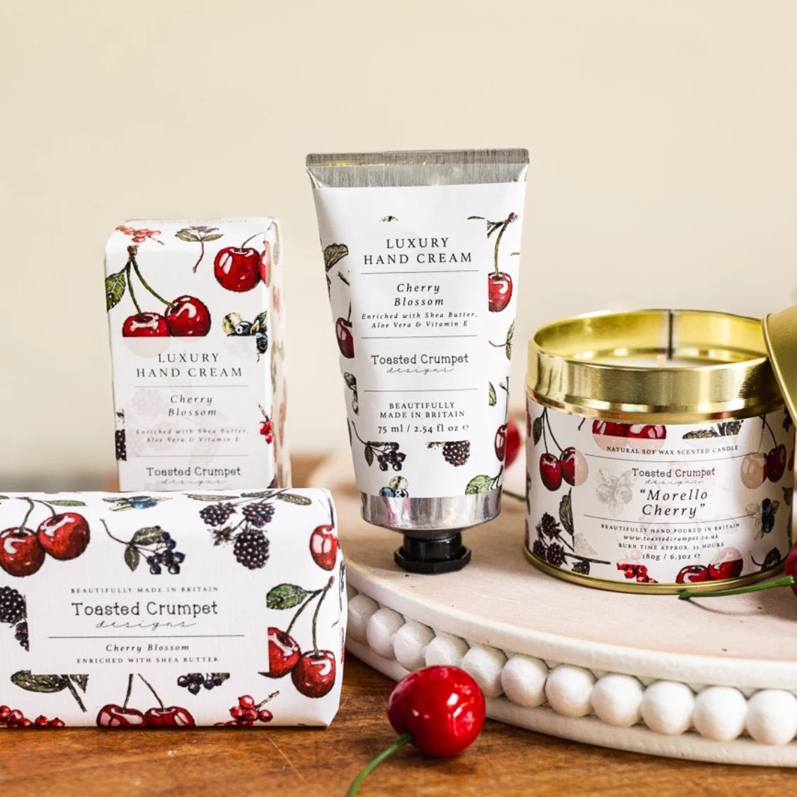 Toasted Crumpet - Morello Cherry - Tinned Soy Wax Candle
