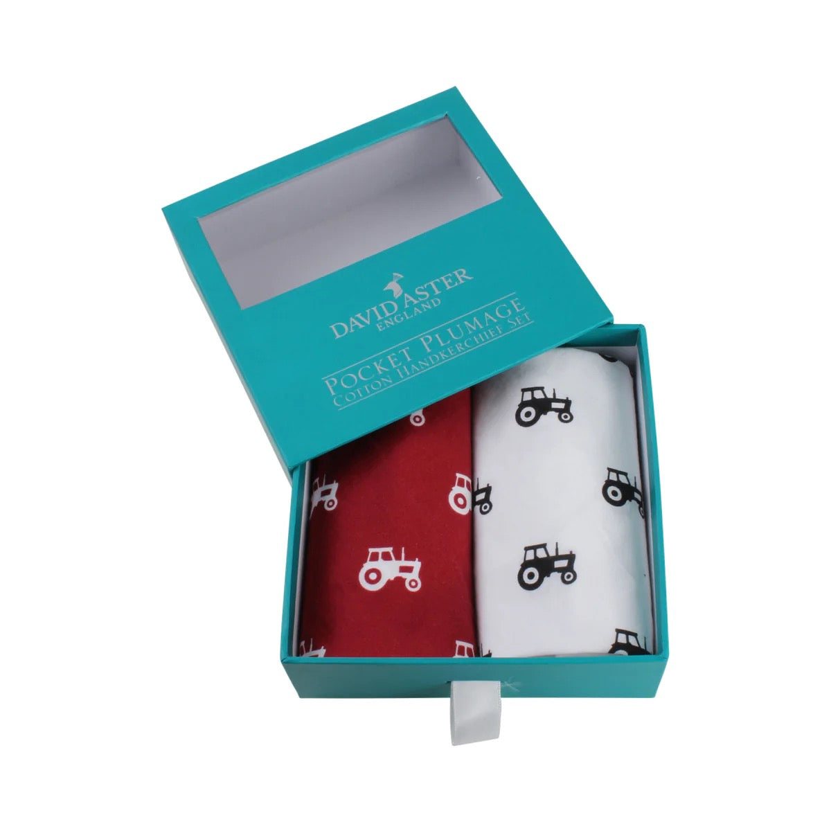 David Aster Tractor Cotton Handkerchief - Pack of 2