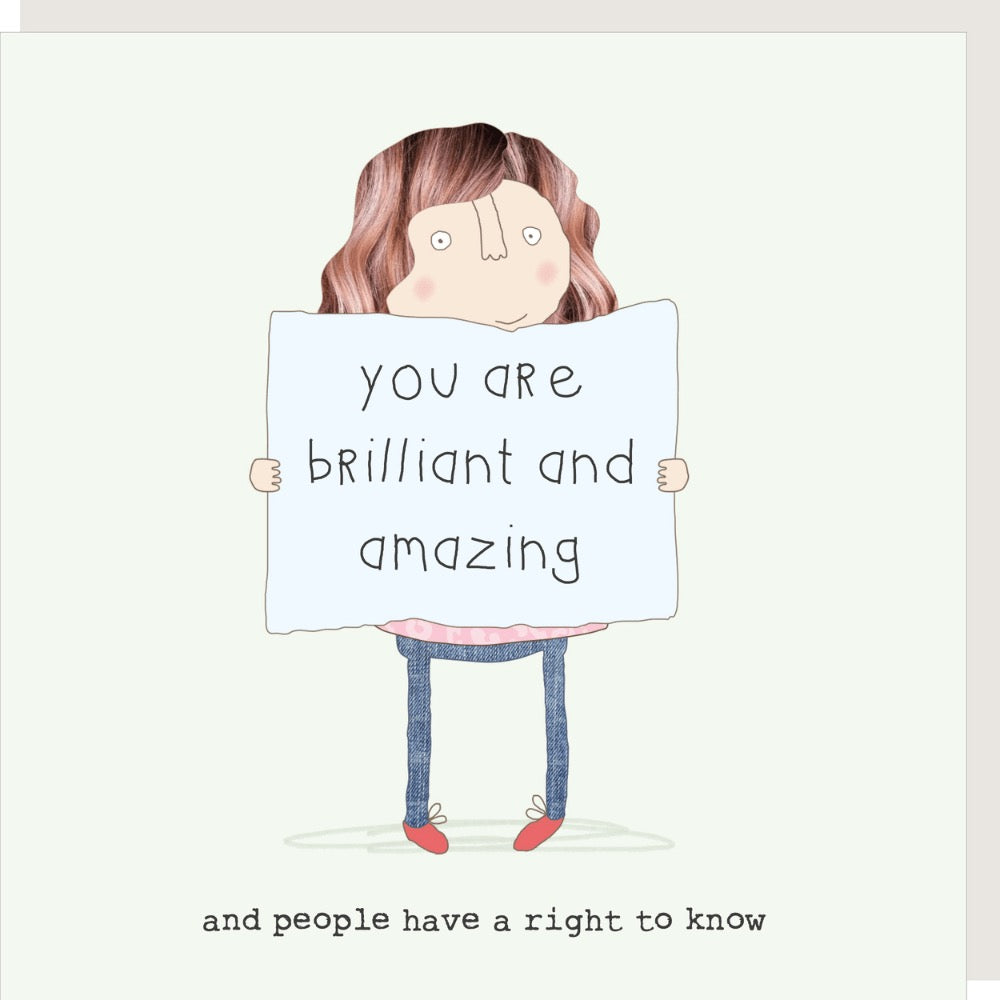 Rosie Made a Thing - Brilliant & Amazing - Blank Card