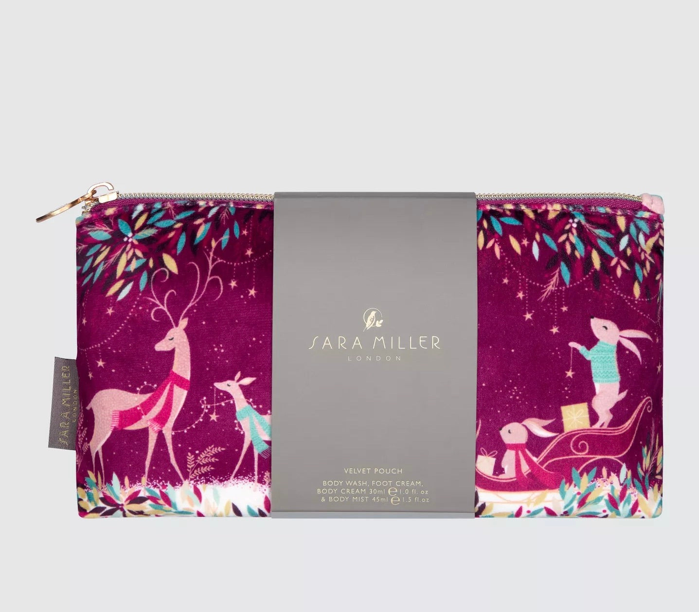 Sara Miller Woodland Tales Velvet Pouch Bodycare Gift Set