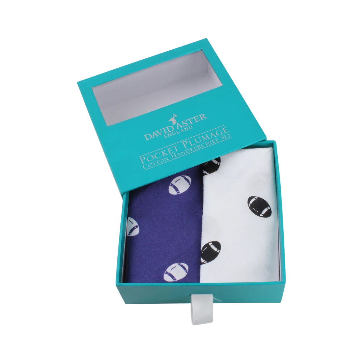 David Aster Rugby Cotton Handkerchief - Pack of 2