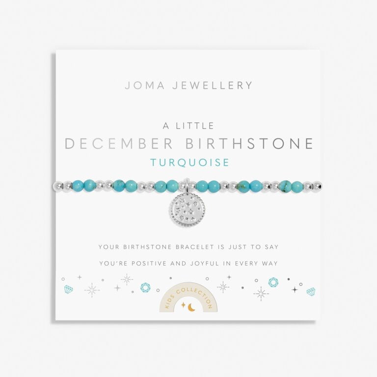 Joma Jewellery - Girls - A Little December Birthstone Bracelet - Turquoise