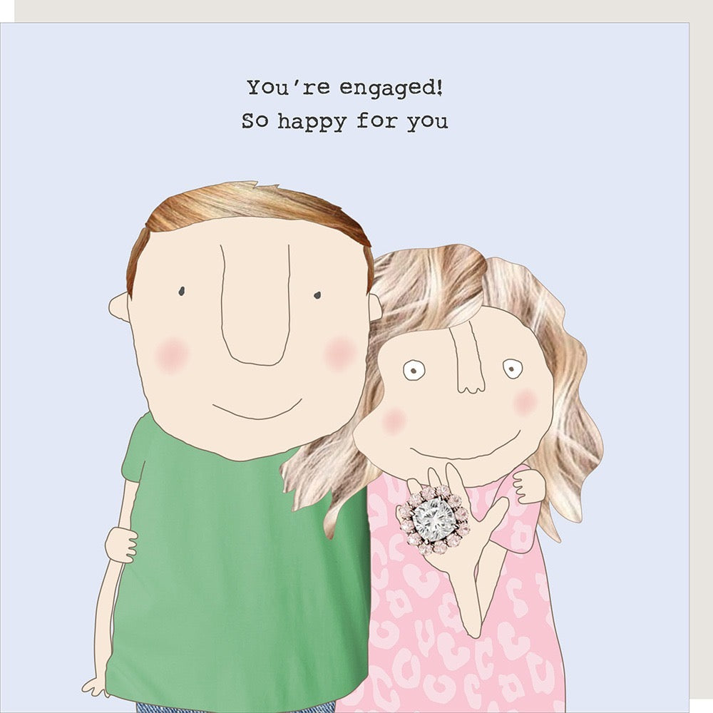 Rosie Made A Thing - Engaged - Engagement Card