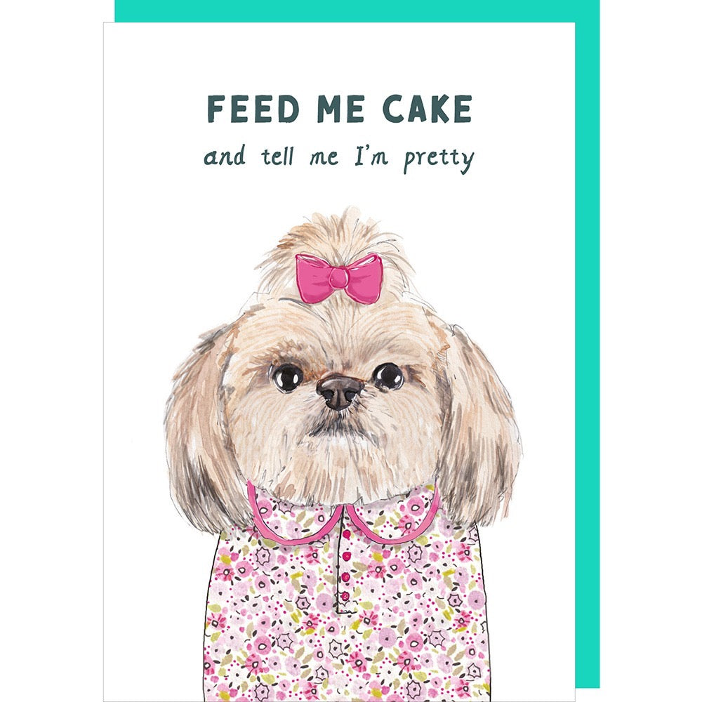 Rosie Made A Thing - Feed Me Cake - Blank Card