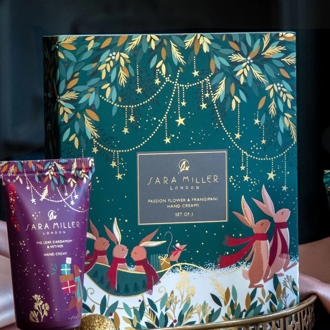 Sara Miller Woodland Tales Trio Hand Creams Gift Set - Green/Berry