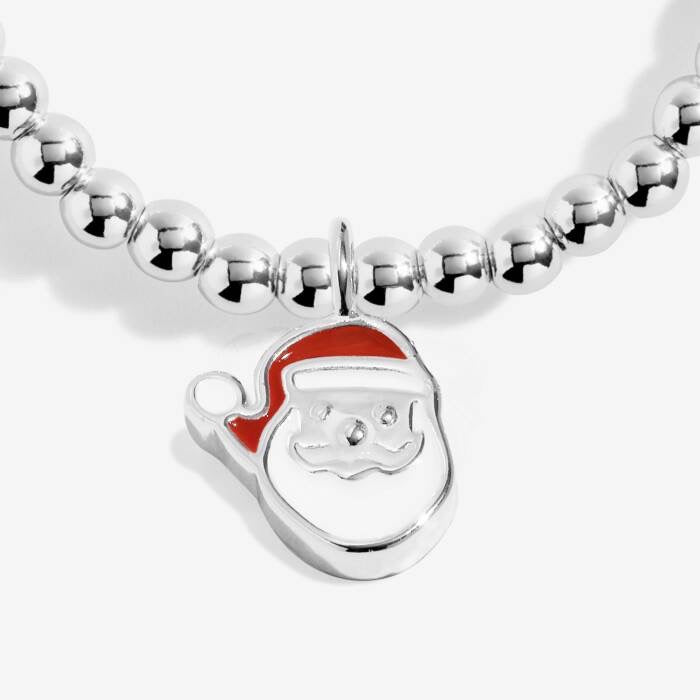 Joma Jewellery KIDS - A Little Love from Santa - Silver Stretch Bracelet