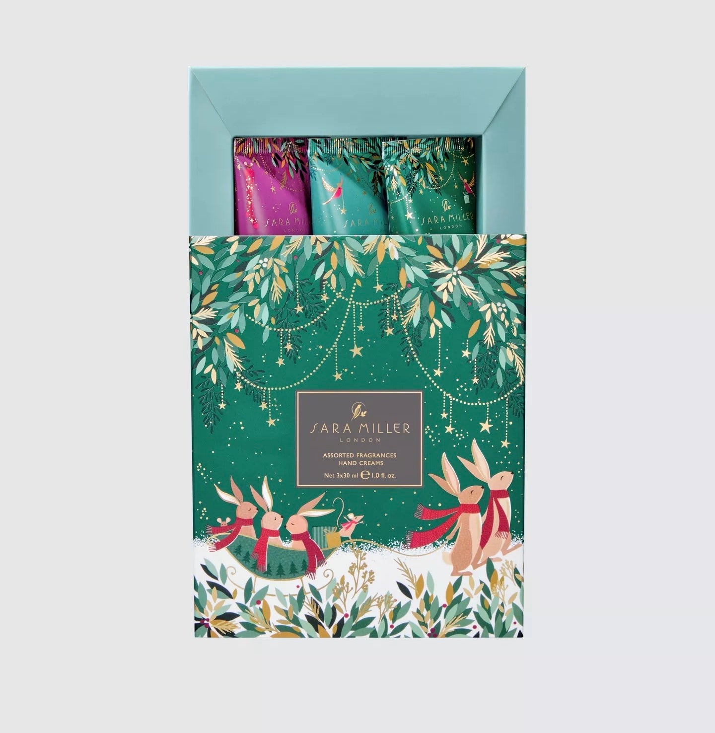 Sara Miller Woodland Tales Trio Hand Creams Gift Set - Green/Berry