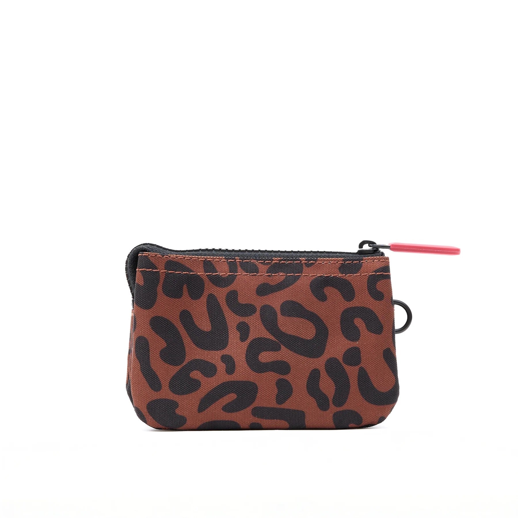 Roka Carnaby Small Wallet - Recycled Canvas - Scarlet Leopard (Limited Edition)