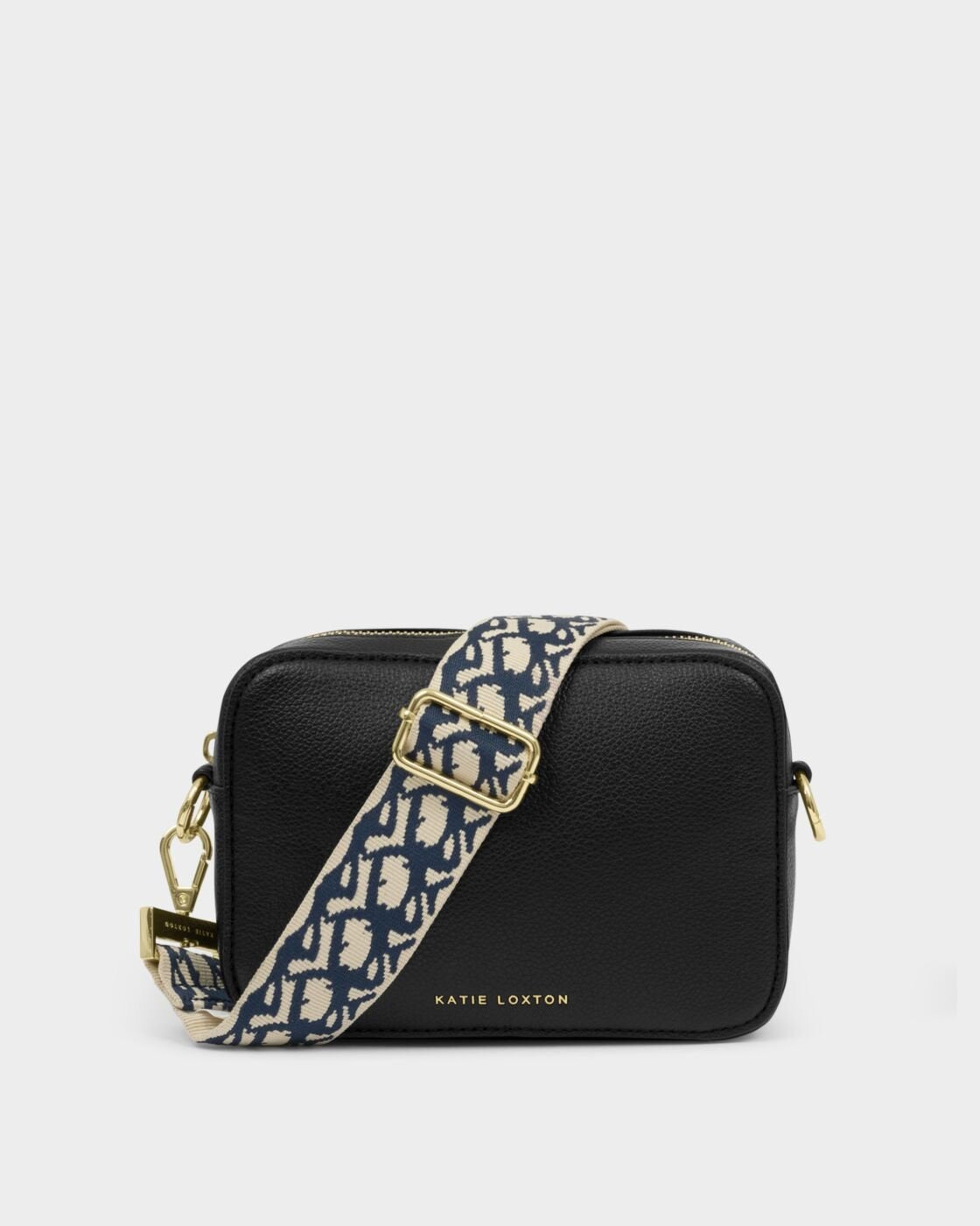 Katie Loxton Canvas Bag Strap - Abstract - Midnight Blue