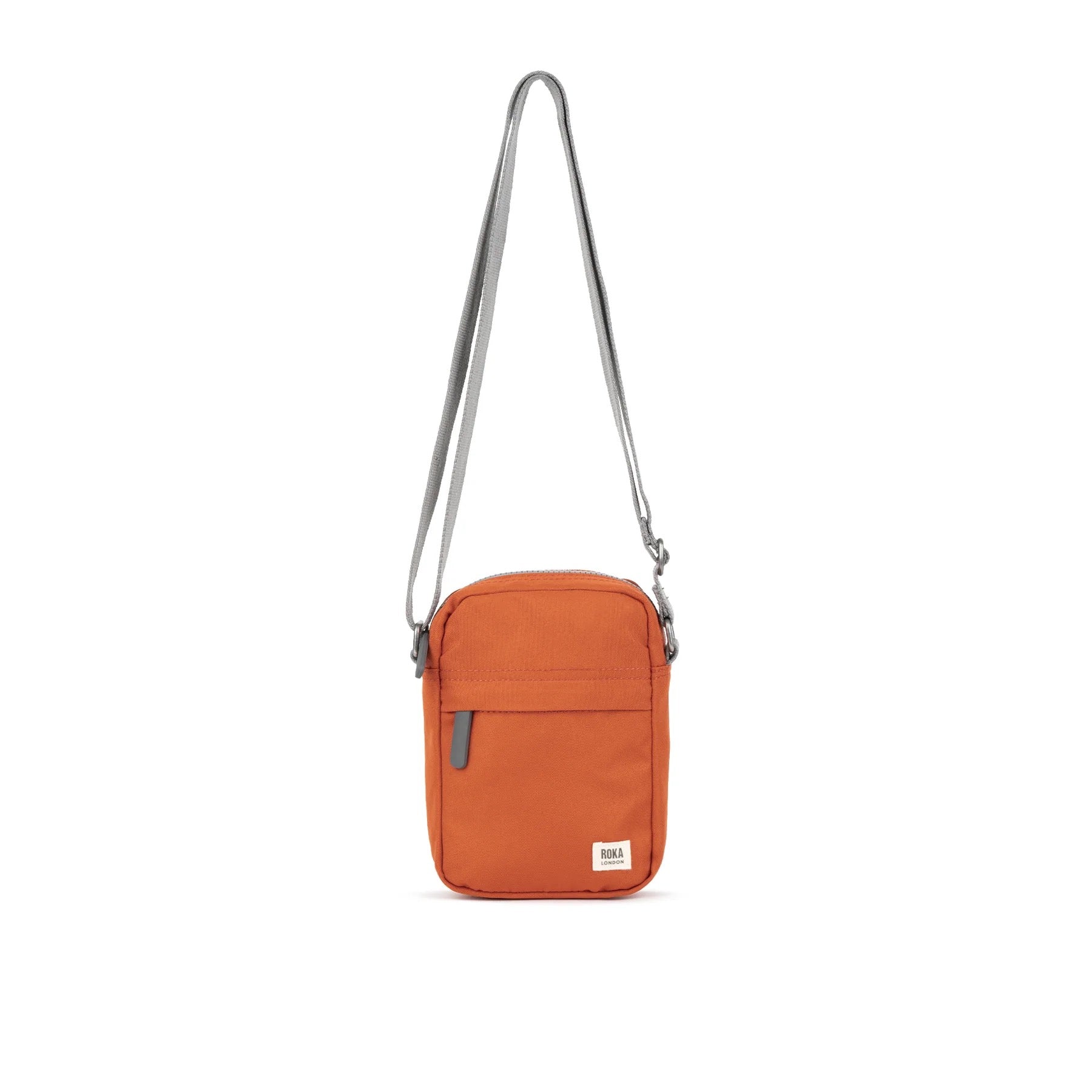 ROKA Bond Crossbody Bag -Sustainable Canvas - Pumpkin Orange