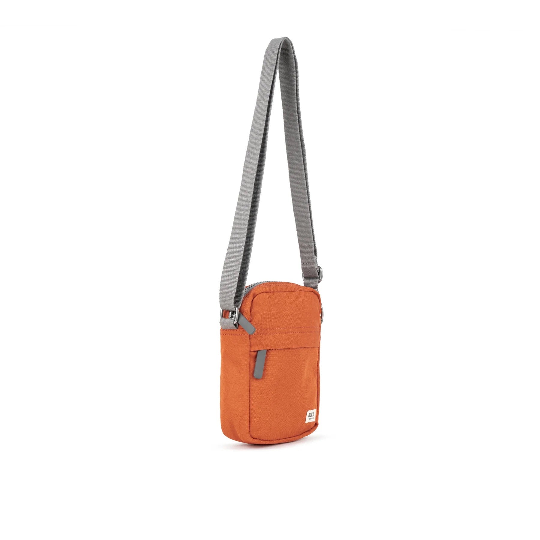 ROKA Bond Crossbody Bag -Sustainable Canvas - Pumpkin Orange