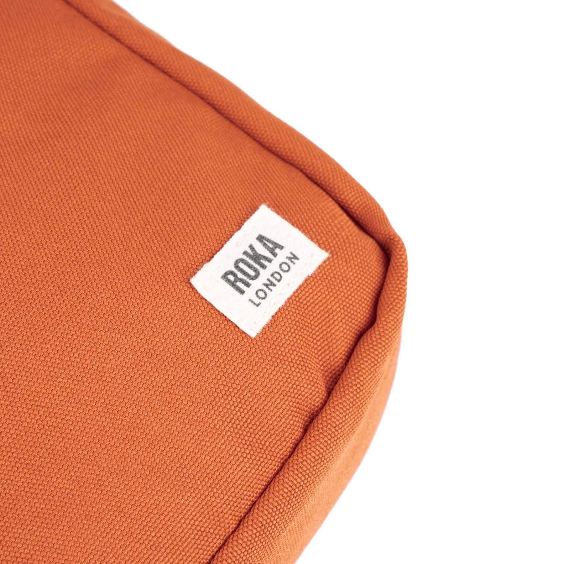 ROKA Bond Crossbody Bag -Sustainable Canvas - Pumpkin Orange