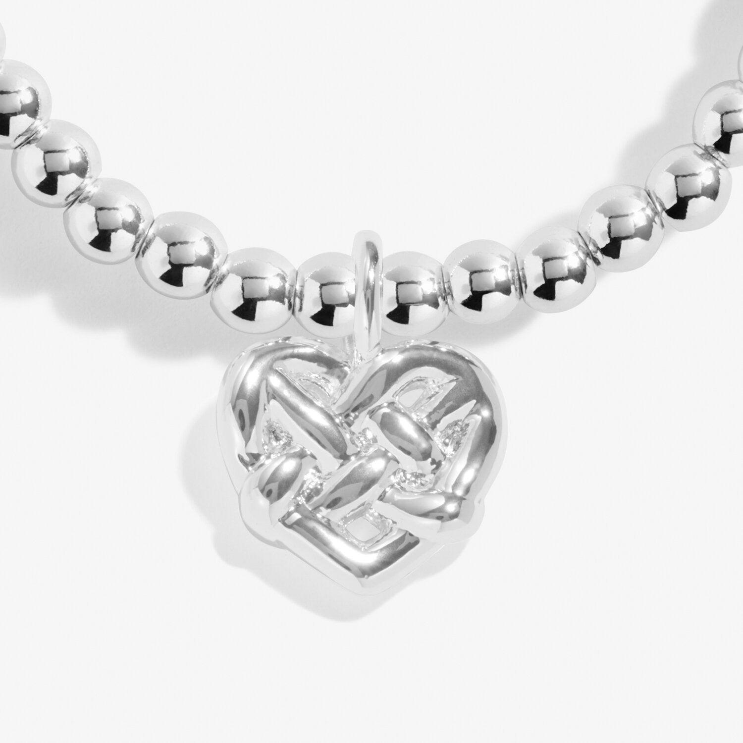 Joma Jewellery A Little Friendship is a Knot That Cannot Be Untied - Silver Stretch Bracelet