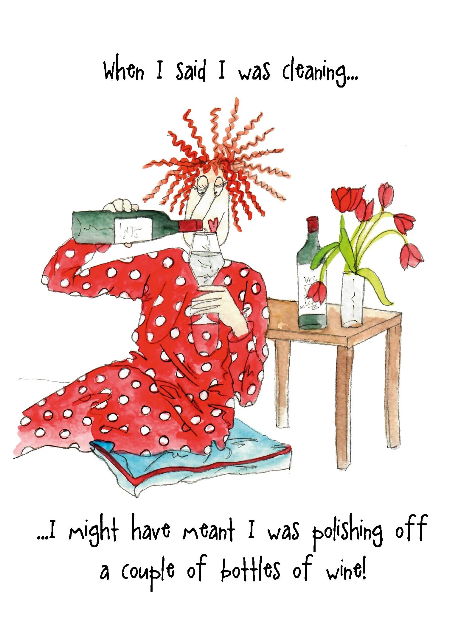 Camilla & Rose Blank Card - Polishing Off