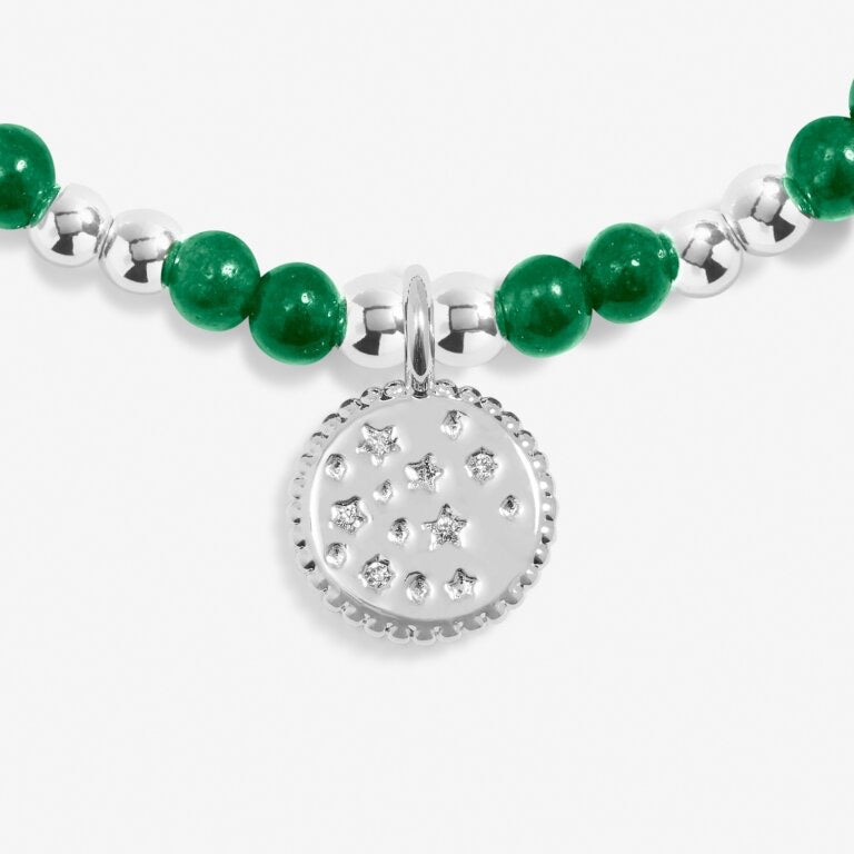Joma Jewellery - Girls - A Little May Birthstone Bracelet - Green Agate