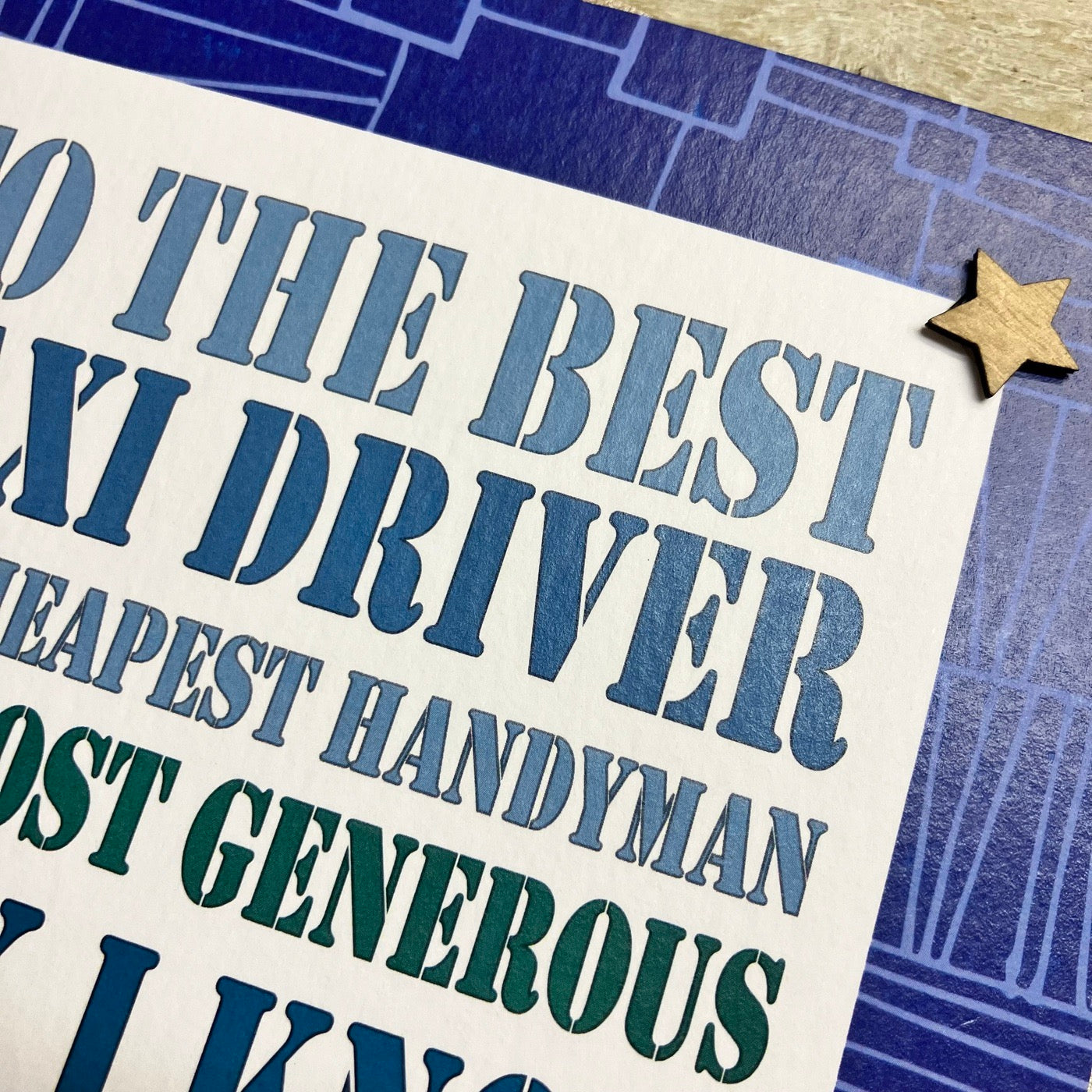 Taxi, Handyman & Bank - Fathers Day Card - White Cotton Cards