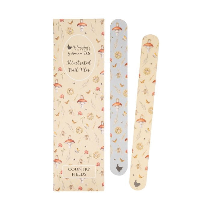 Country Fields Nail Files - Set of 2  - Wrendale Designs