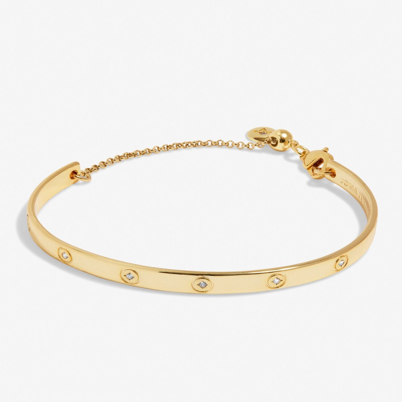 Joma Jewellery -Cubic Zirconia Gold Bangle Bracelet