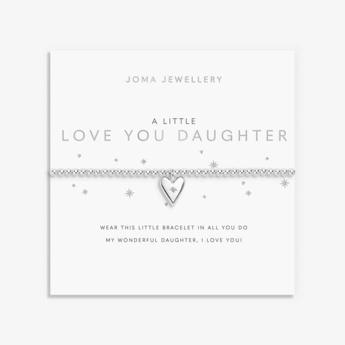 Joma Jewellery Love You Daughter - Silver Stretch Bracelet