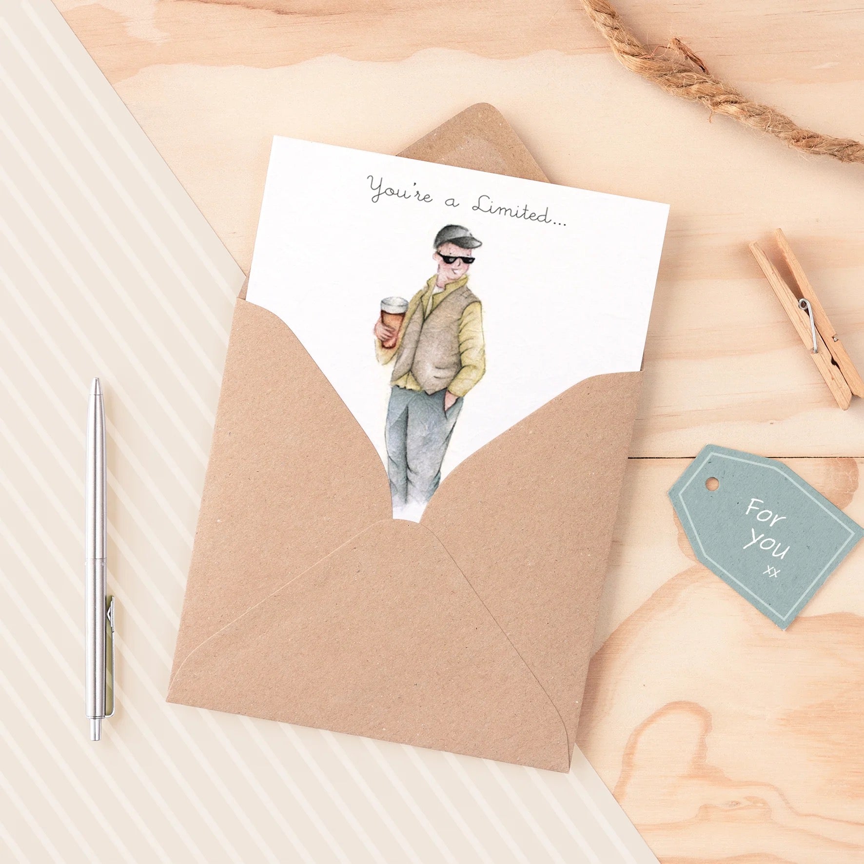 Berni Parker - Limted Edition - Male Blank Card