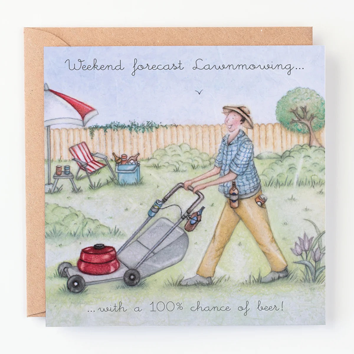 Berni Parker - Weekend forecast - Male Blank Card