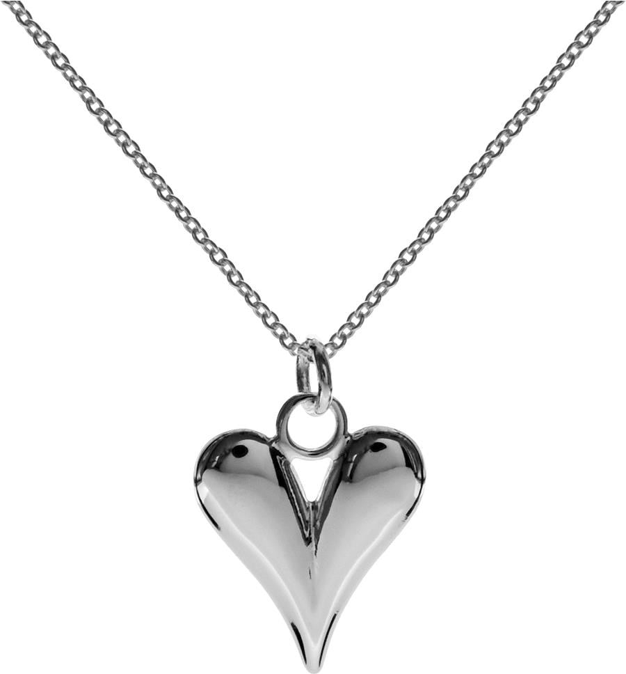 Kali Ma Bria Shaped Elongated Heart Pendant - Sterling 925 Silver