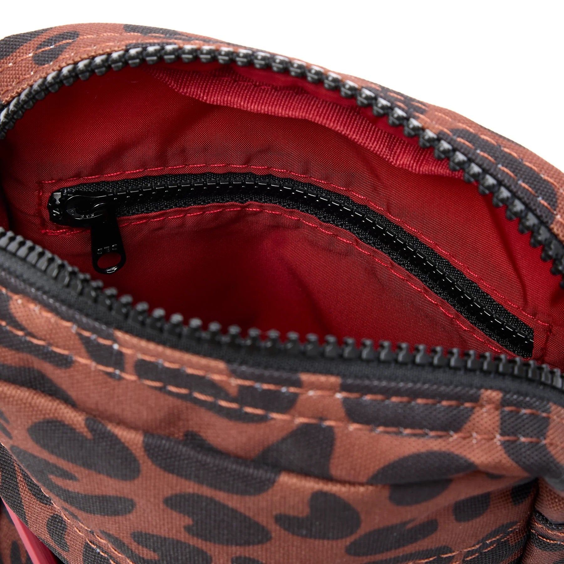 ROKA Bond Crossbody Bag -Sustainable Canvas - Scarlet Leopard ( Limited Edition)