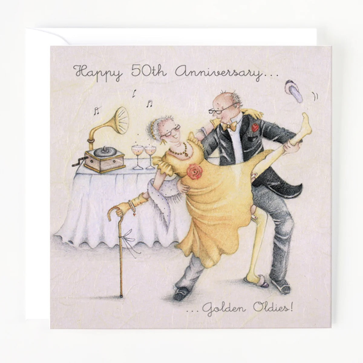Berni Parker - Happy 50th Anniversary Golden Oldies Card