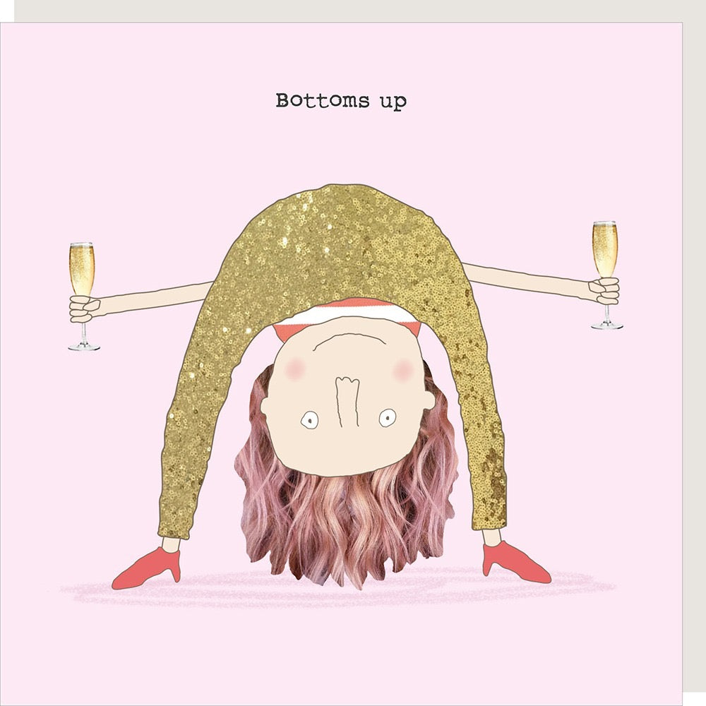 Rosie Made a Thing - Bottoms Up - Blank Card
