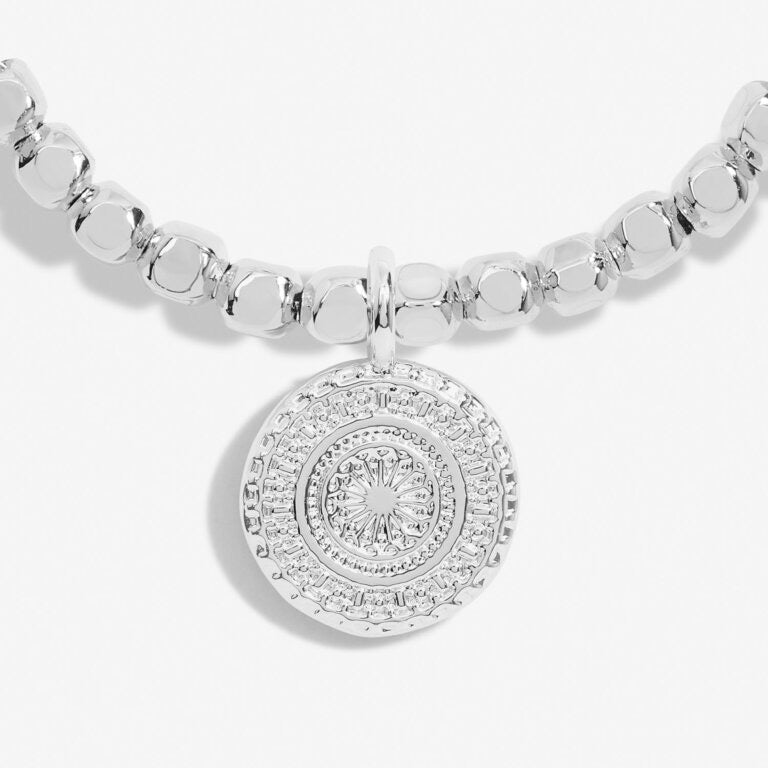 Joma Jewellery - Hammered Disc Silver Anklet