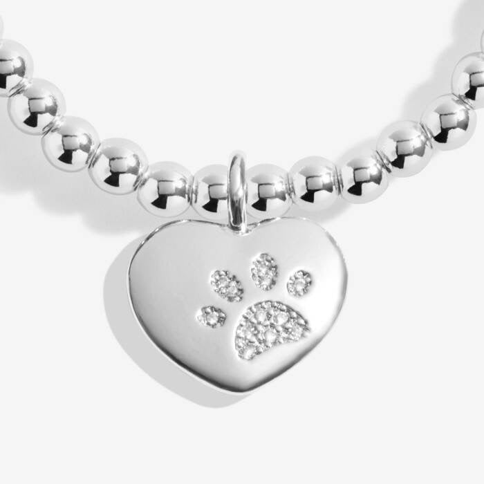 Joma Jewellery Pets Leave Paw Prints On Our Hearts - Silver Plated Bracelet