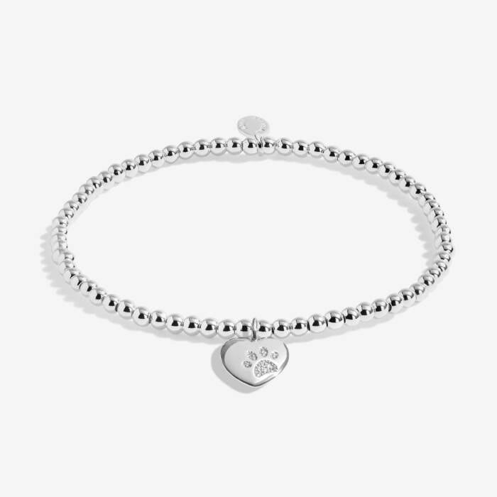 Joma Jewellery Pets Leave Paw Prints On Our Hearts - Silver Plated Bracelet