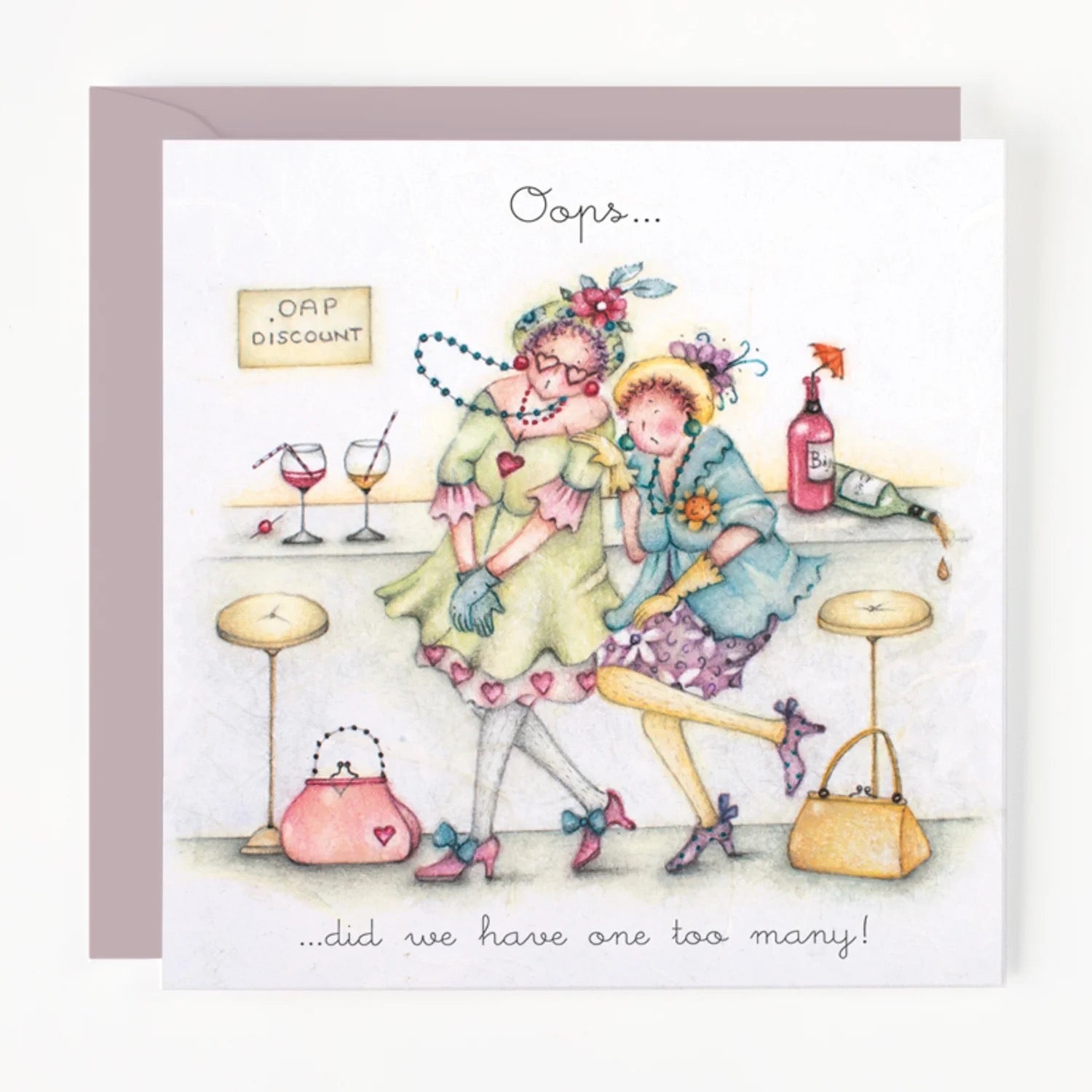 Berni Parker - Oops - Blank Card