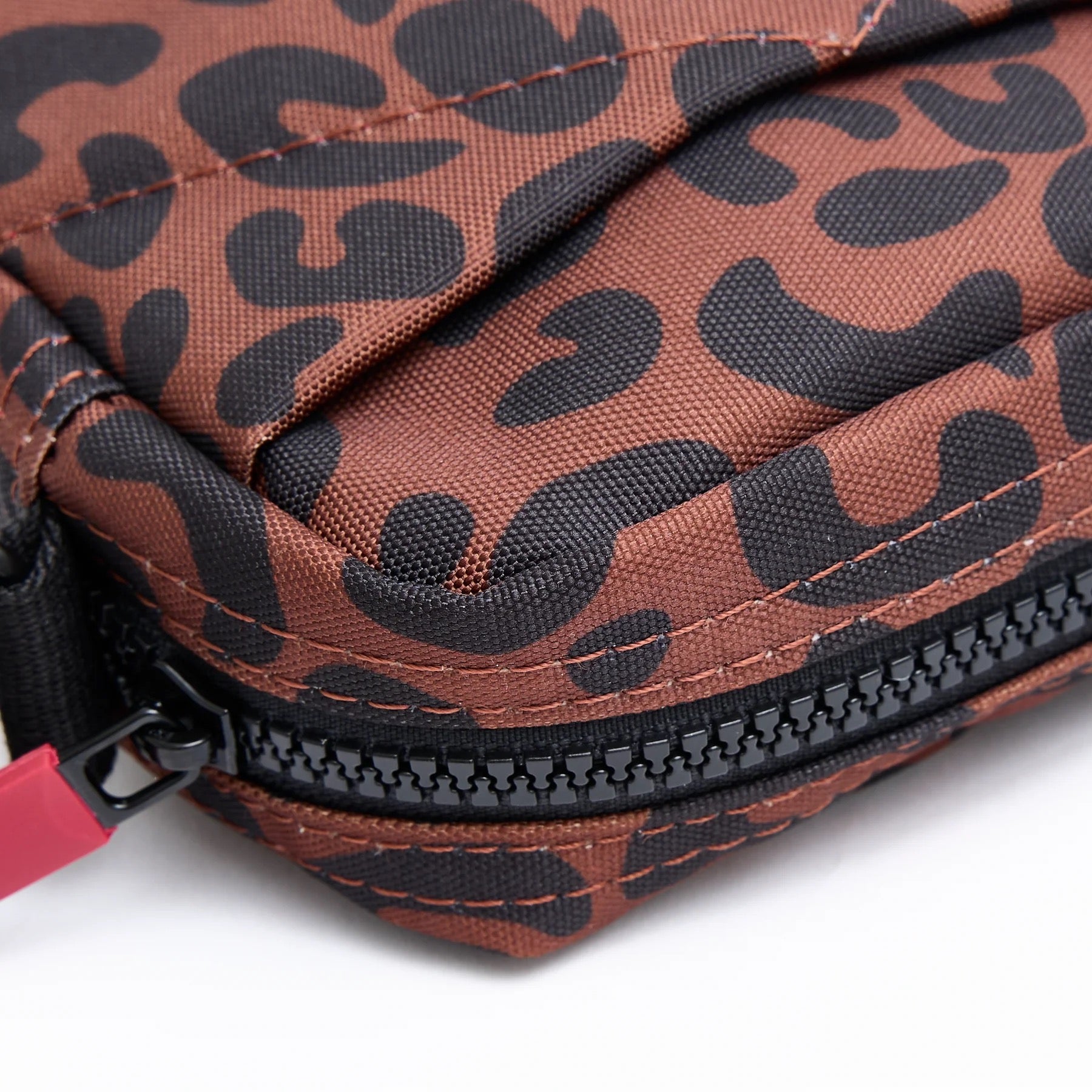 ROKA Bond Crossbody Bag -Sustainable Canvas - Scarlet Leopard ( Limited Edition)