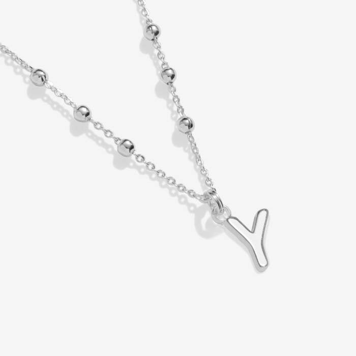 Joma Jewellery Alphabet - A Little - Y - Silver Plated Necklace