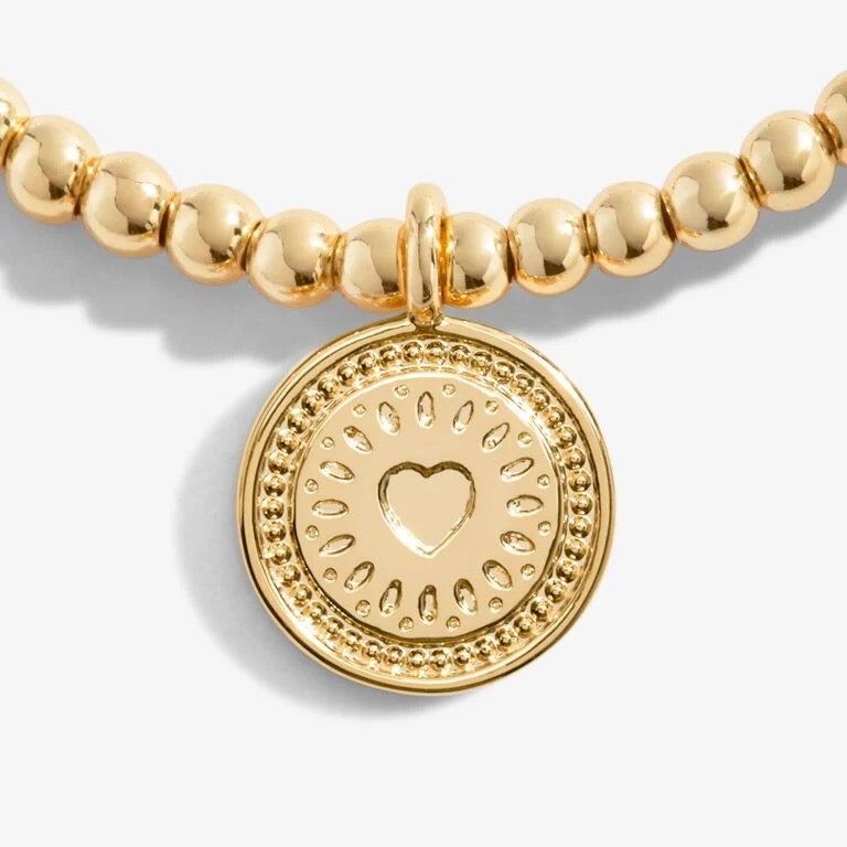 Joma Jewellery - A little 50th Birthday Gold Disc Bracelet