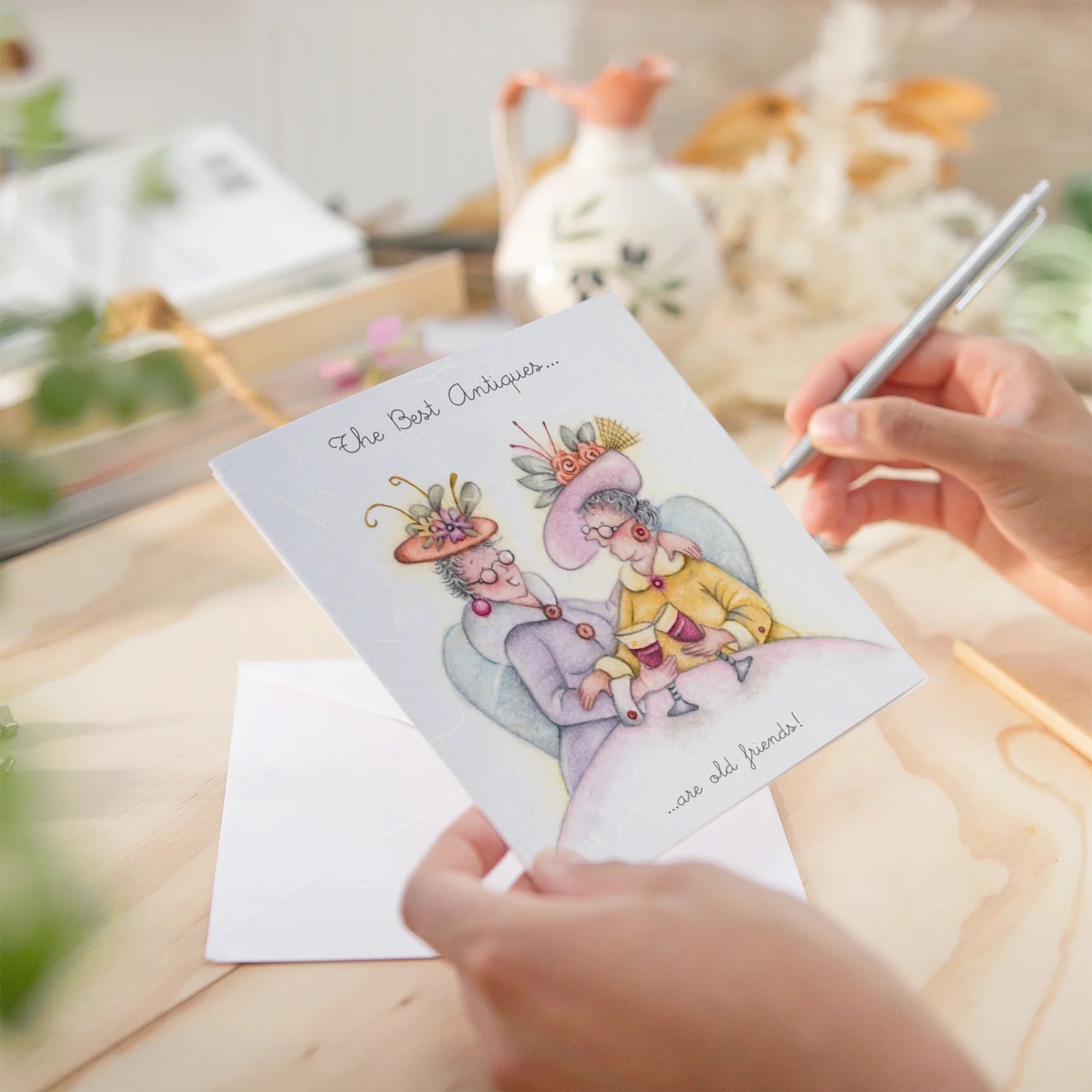 Berni Parker - The Best Antiques - Blank Card