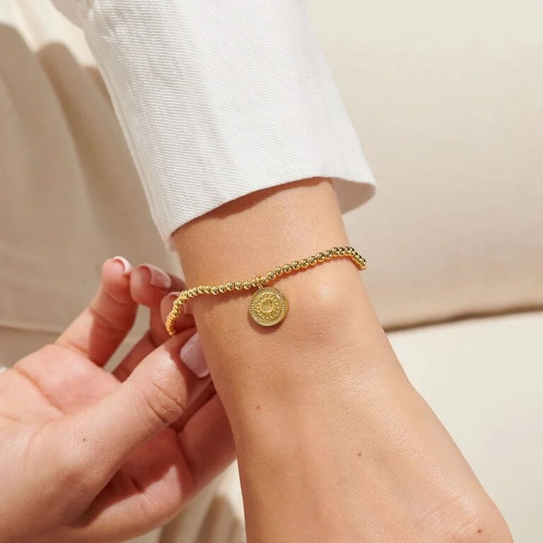 Joma Jewellery - A little 50th Birthday Gold Disc Bracelet