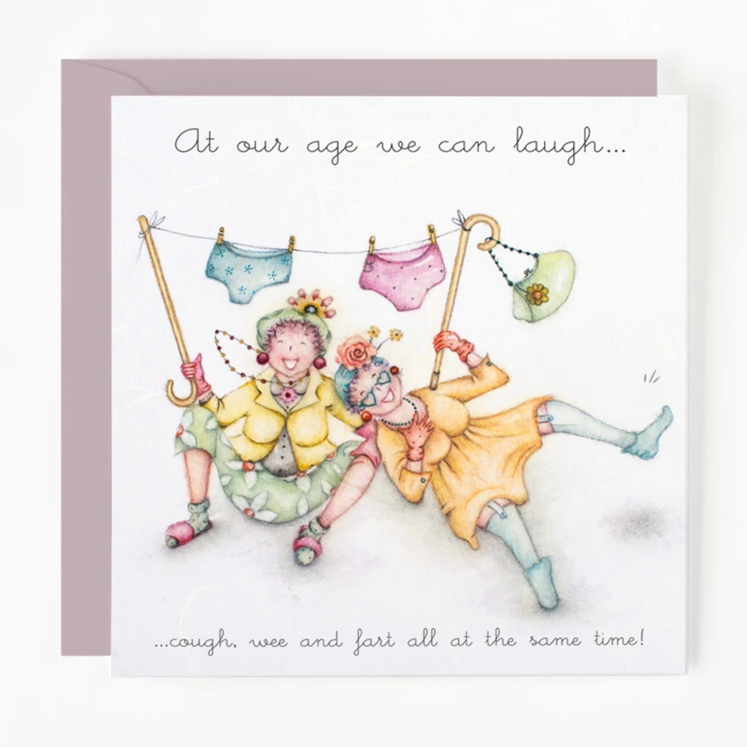 Berni Parker - Cough, Wee and Fart - Blank Card