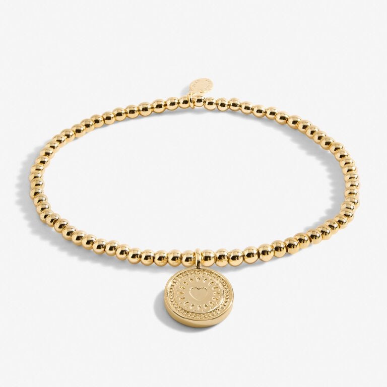 Joma Jewellery - A little 50th Birthday Gold Disc Bracelet