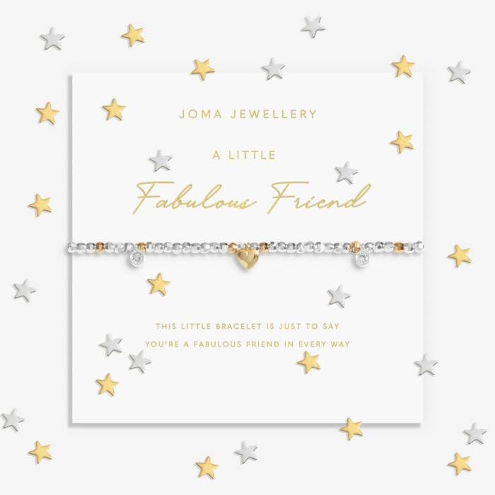 Joma Jewellery Sparkle confetti - A Little Fabulous Friend - Silver & Gold Plated Bracelet