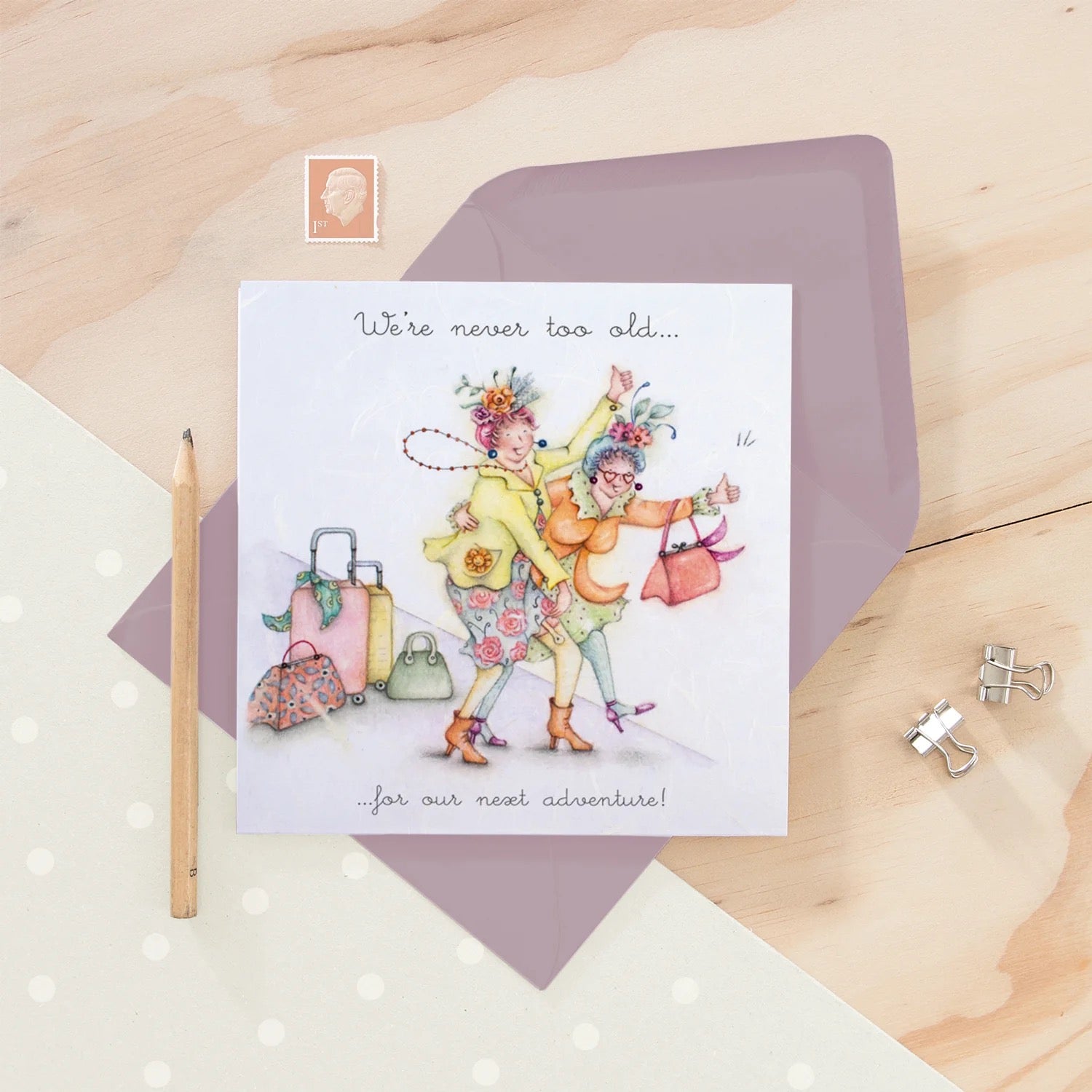 Berni Parker - Next adventure - Blank Card
