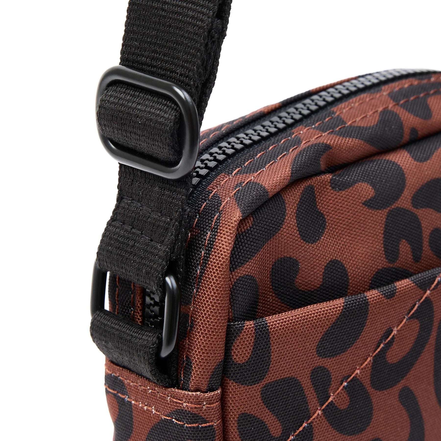 ROKA Bond Crossbody Bag -Sustainable Canvas - Scarlet Leopard ( Limited Edition)