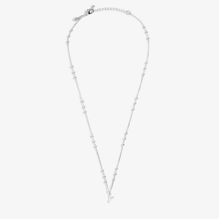 Joma Jewellery Alphabet - A Little - Y - Silver Plated Necklace