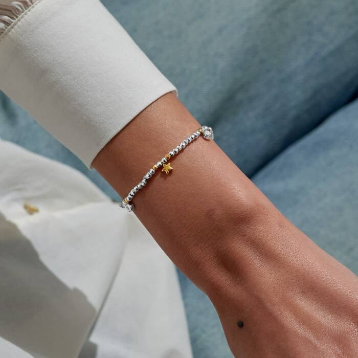 Joma Jewellery Sparkle Confetti - A Little One in a Million - Silver & Gold Plated Bracelet
