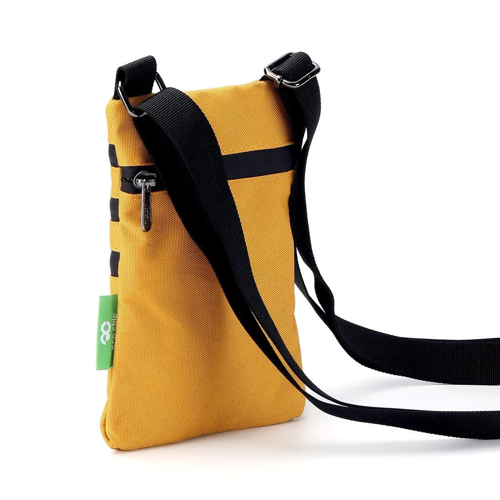 Eco Chic Recycled Canvas Crossbody Bag - Sunflower