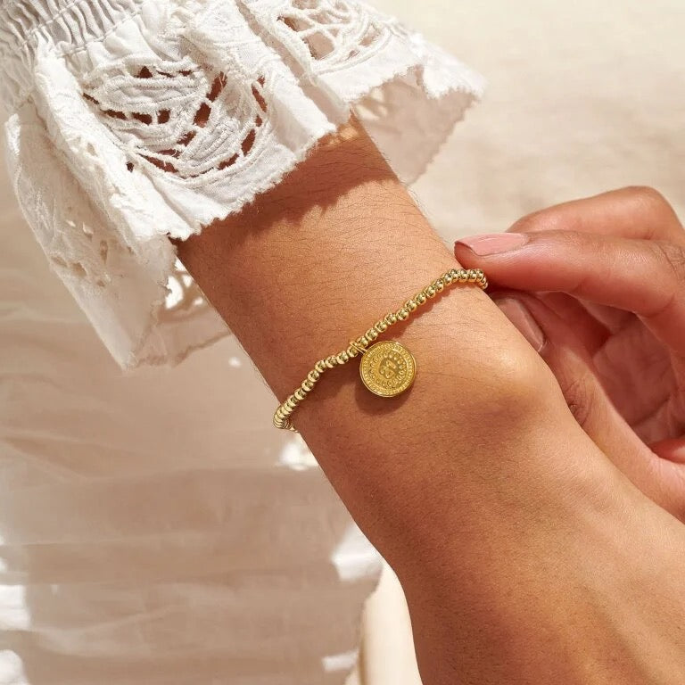 Joma Jewellery - A little 21st Birthday Gold Disc Bracelet