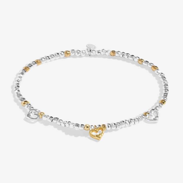 Joma Jewellery Sparkle Confetti - A Little Wonderful Mum - Silver & Gold Plated Bracelet