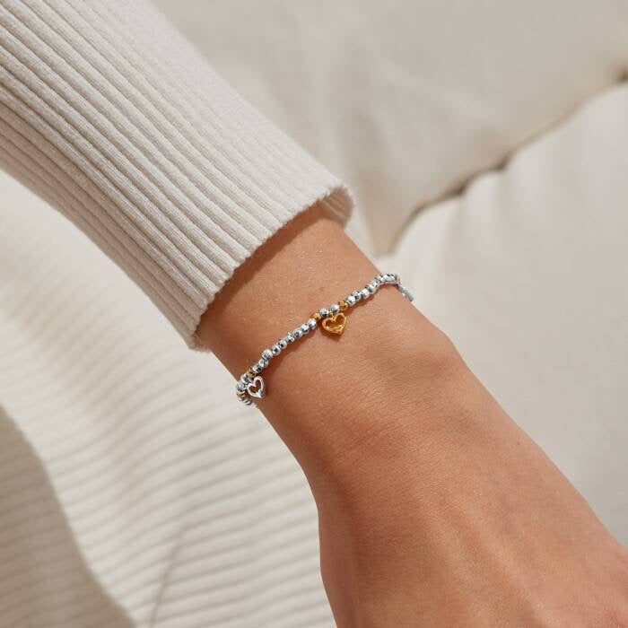 Joma Jewellery Sparkle Confetti - A Little Wonderful Mum - Silver & Gold Plated Bracelet